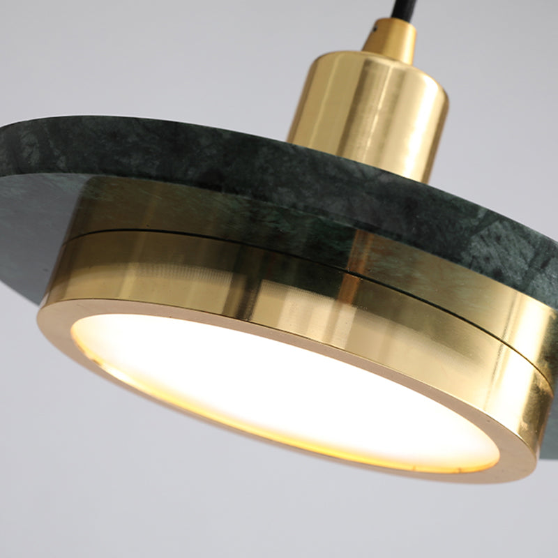 Éclairage de pendentif en marbre rond