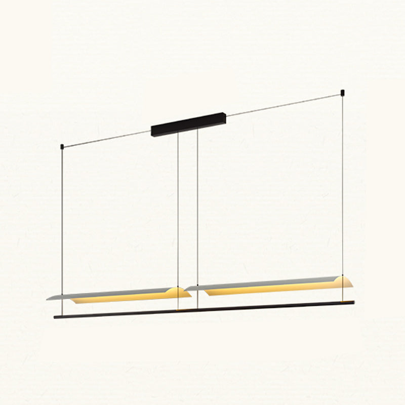 Restruction de lampes suspendues de l'île moderne Restaurant des luminaires suspendus avec de l'ombre en métal