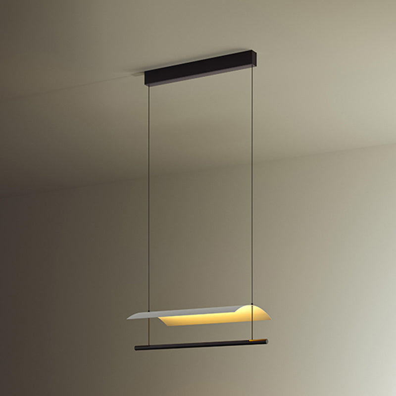 Restruction de lampes suspendues de l'île moderne Restaurant des luminaires suspendus avec de l'ombre en métal