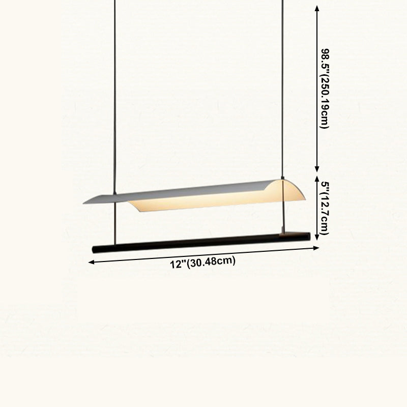 Restruction de lampes suspendues de l'île moderne Restaurant des luminaires suspendus avec de l'ombre en métal