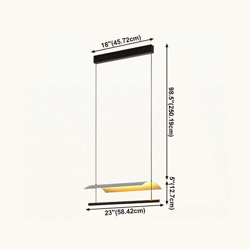 Restruction de lampes suspendues de l'île moderne Restaurant des luminaires suspendus avec de l'ombre en métal