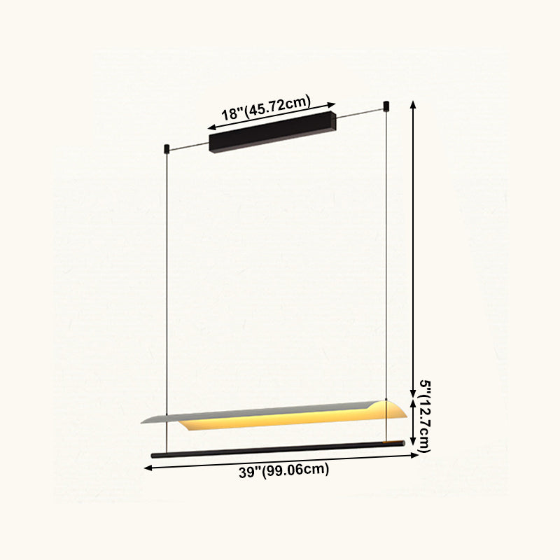Restruction de lampes suspendues de l'île moderne Restaurant des luminaires suspendus avec de l'ombre en métal