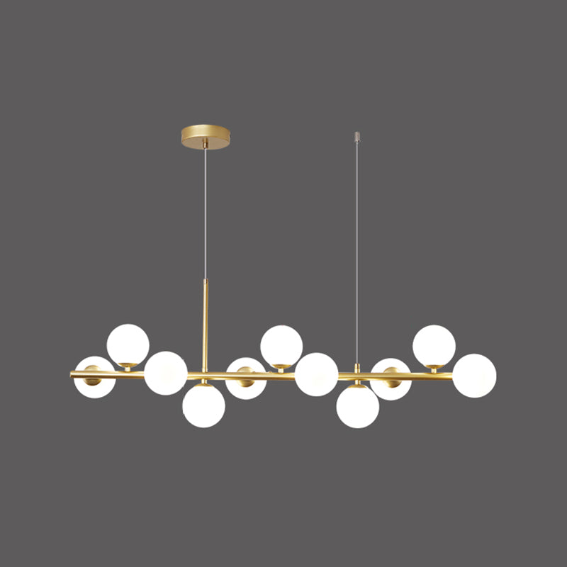 Luz de colgante de cabezal múltiple de estilo de isla de estilo simple moderno para sala de estar para sala de estar