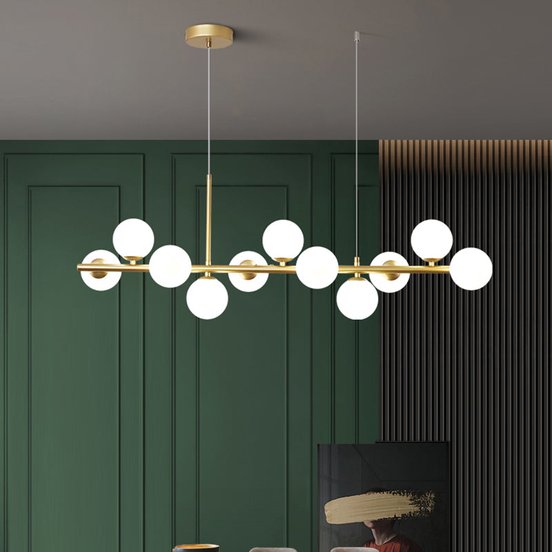 Luz de colgante de cabezal múltiple de estilo de isla de estilo simple moderno para sala de estar para sala de estar