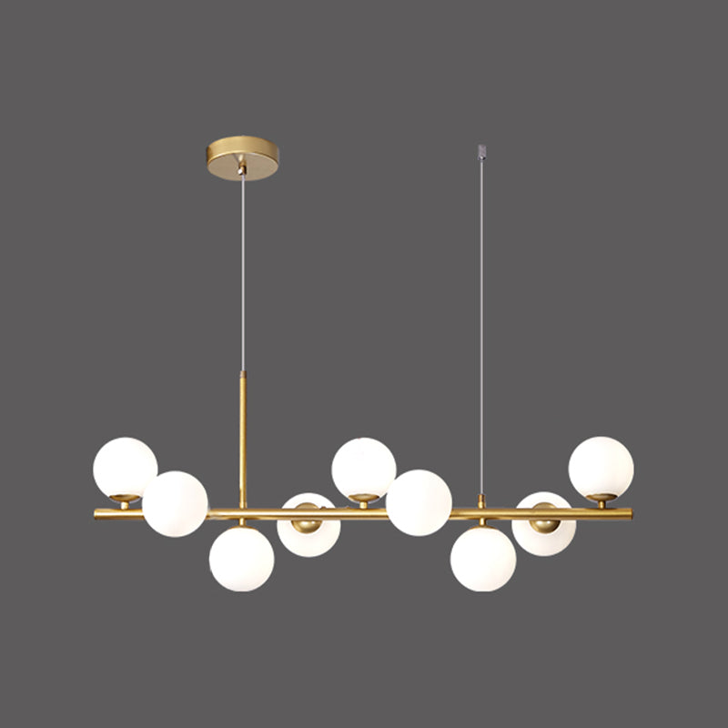 Luz de colgante de cabezal múltiple de estilo de isla de estilo simple moderno para sala de estar para sala de estar