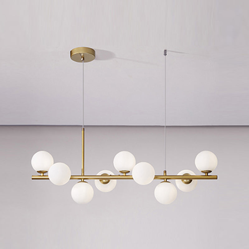 Luz de colgante de cabezal múltiple de estilo de isla de estilo simple moderno para sala de estar para sala de estar