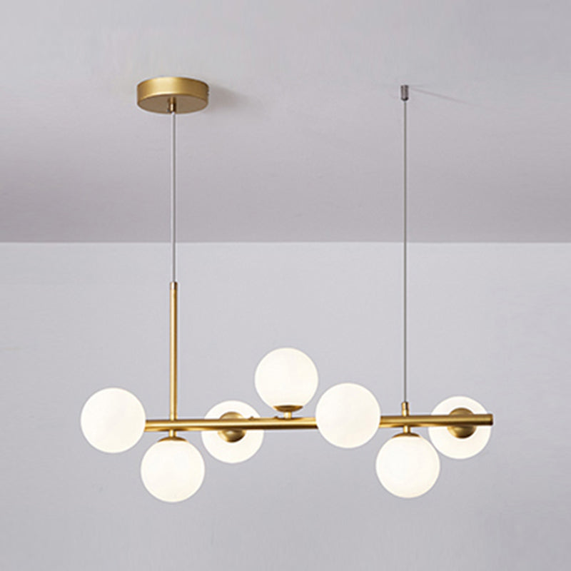 Luz de colgante de cabezal múltiple de estilo de isla de estilo simple moderno para sala de estar para sala de estar