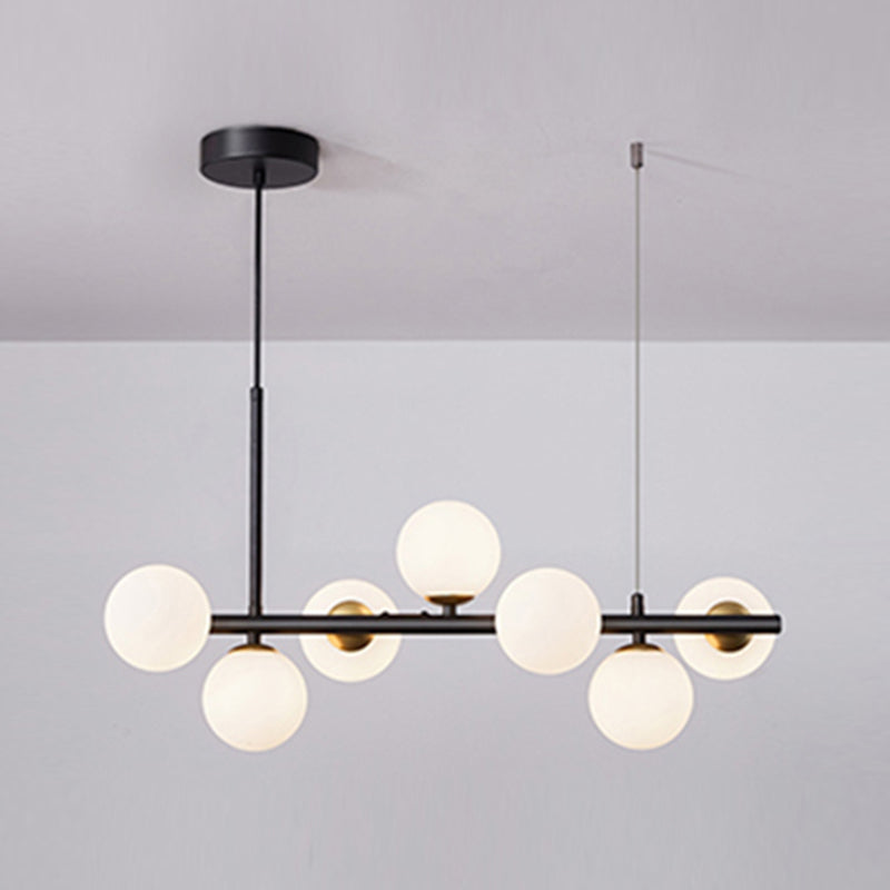 Luz de colgante de cabezal múltiple de estilo de isla de estilo simple moderno para sala de estar para sala de estar