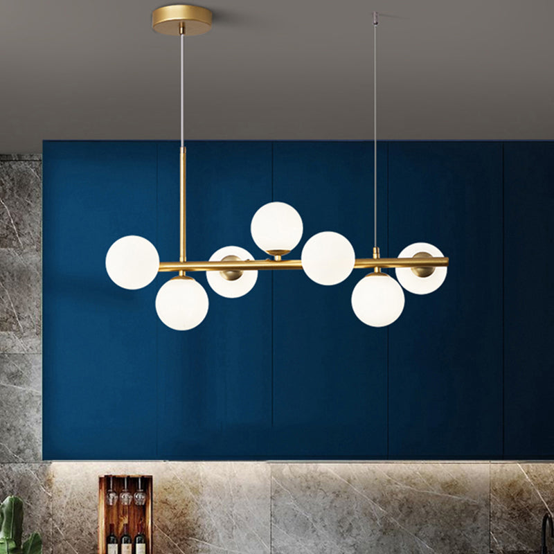 Luz de colgante de cabezal múltiple de estilo de isla de estilo simple moderno para sala de estar para sala de estar