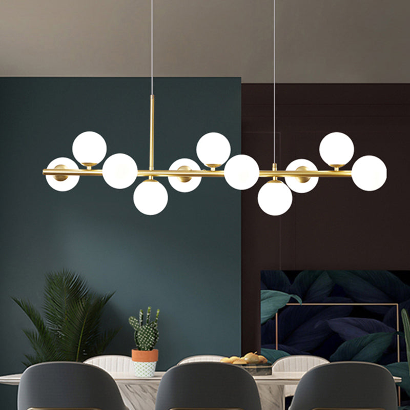 Luz de colgante de cabezal múltiple de estilo de isla de estilo simple moderno para sala de estar para sala de estar