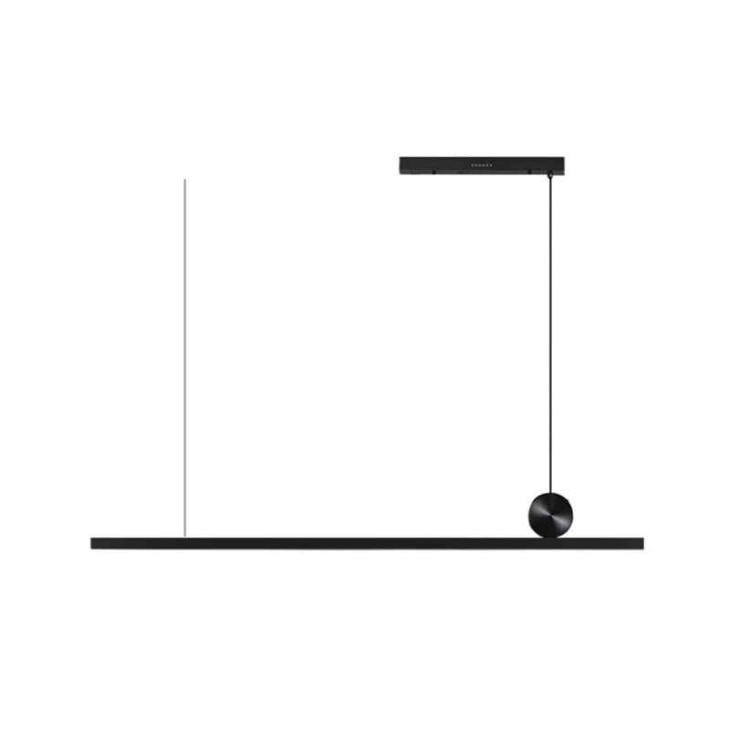 Modern Rectangle Island Pendant Lamps 1-Light Hanging Light Fixtures with Acrylic Shade