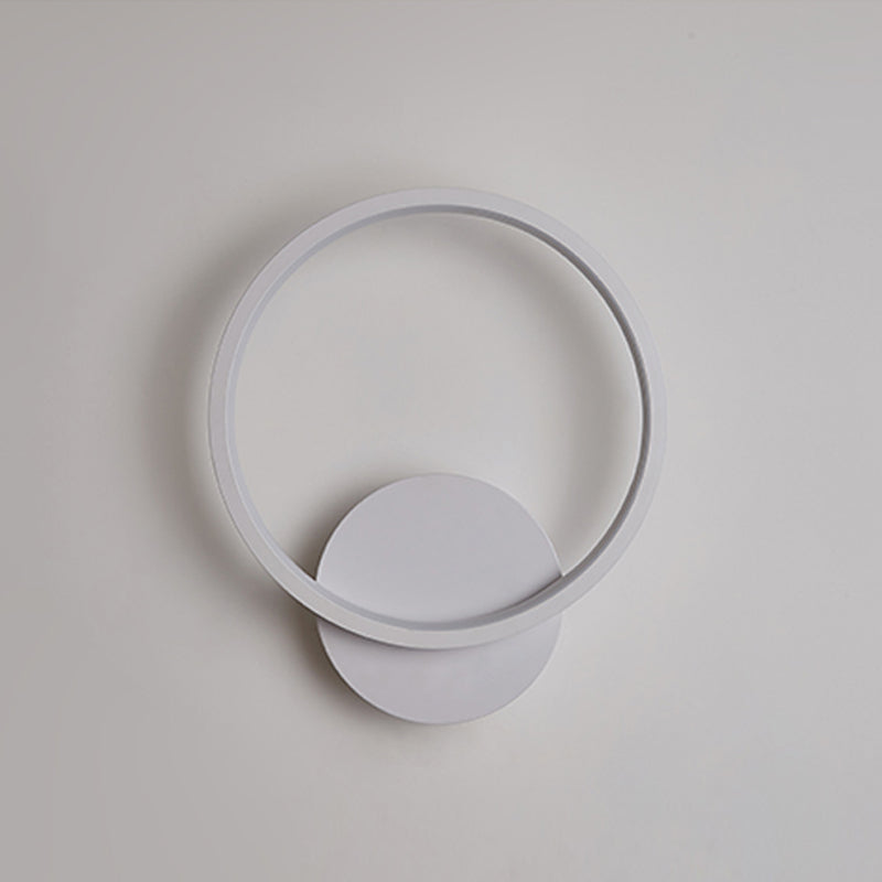 1-Light Modern Wall Sconce Geometric LED Wall Light with Metal for Living Room