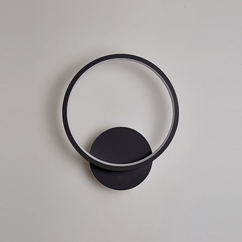 1-Light Modern Wall Sconce Geometric LED Wall Light with Metal for Living Room