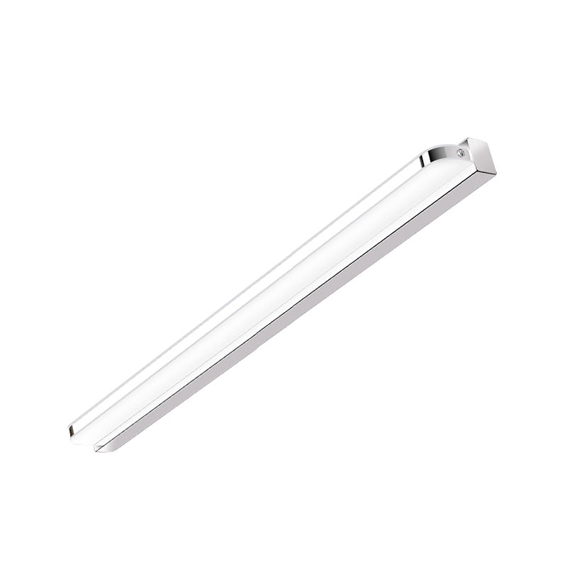 Silver Modern Simple Mirror Light Nordic Metal LED Mirror Lamp Fixture for Bathroom
