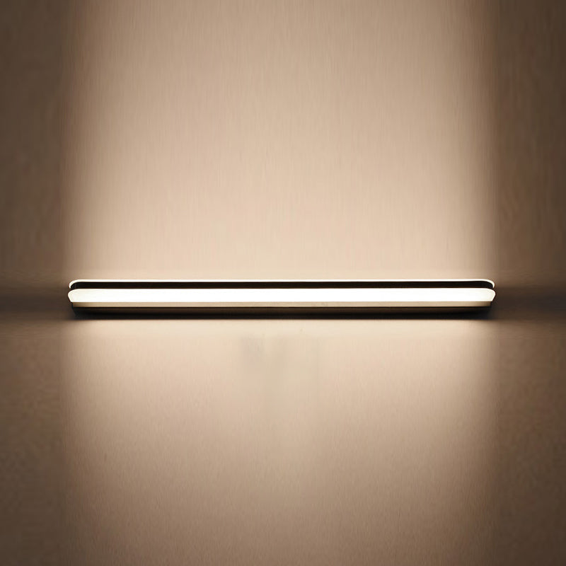 Silver Modern Simple Mirror Light Nordic Metal LED Mirror Lamp Fixture for Bathroom