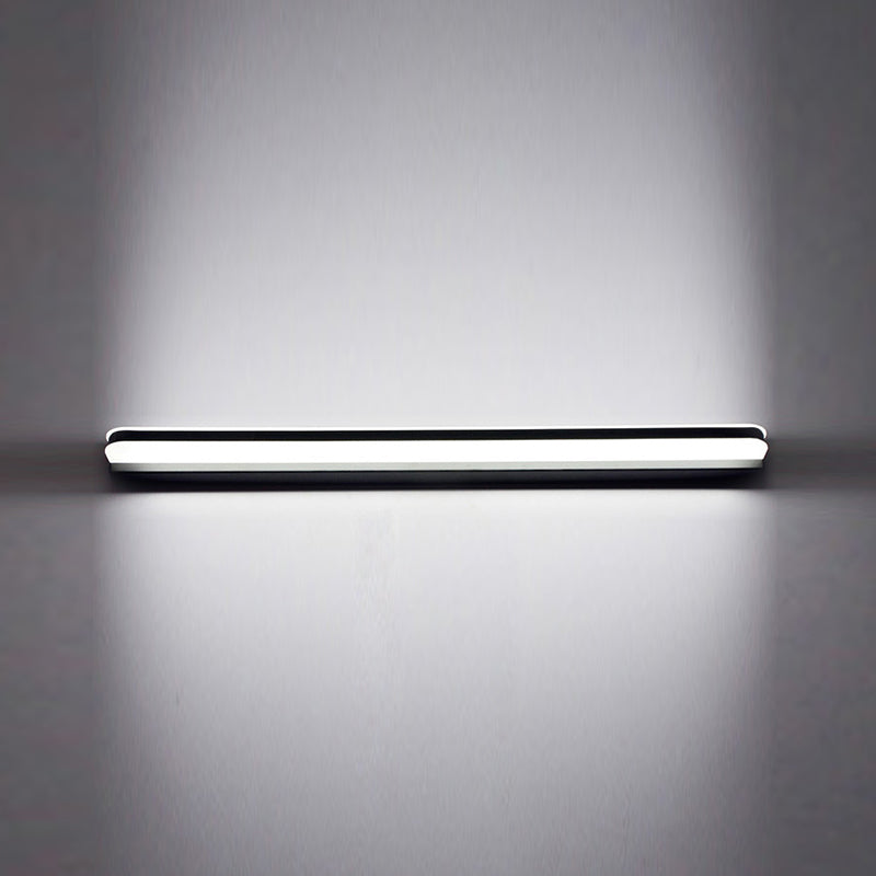 Silver Modern Simple Mirror Light Nordic Metal LED Mirror Lamp Fixture for Bathroom
