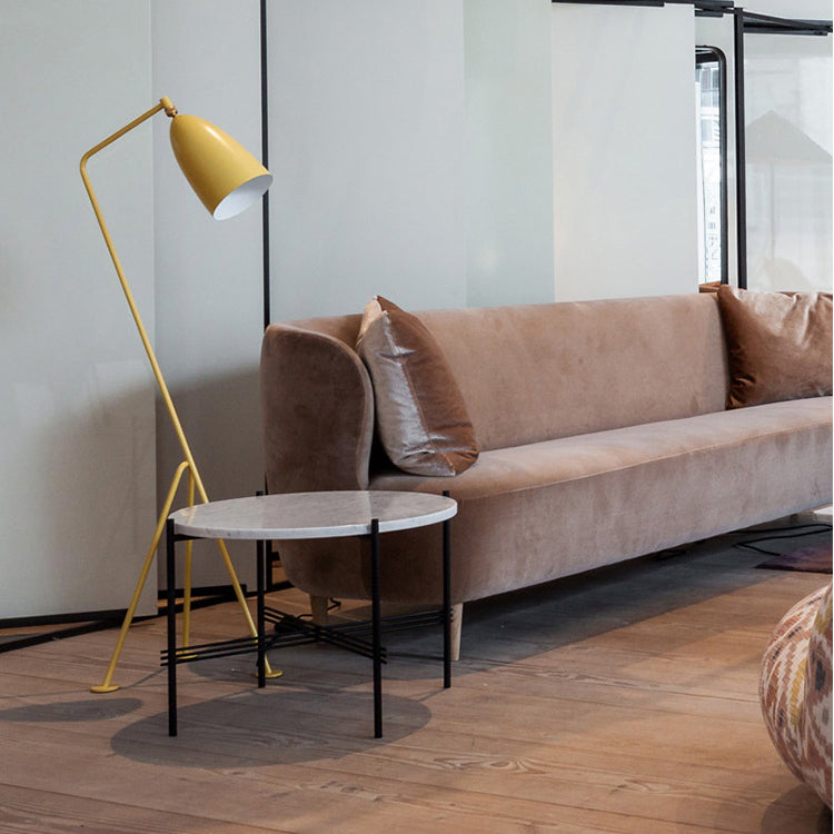 Macaron Tripod Floor Lamp Metal 1-Light Living Room Floor Light with Swivel Shade