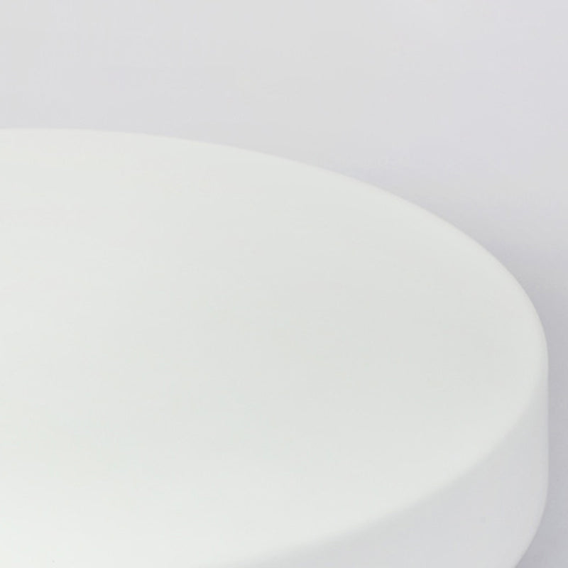 Round Shape Ceiling Lamp Modern Simple Style Iron 1 Light Flush Mount with Glass Lampshade for Aisle