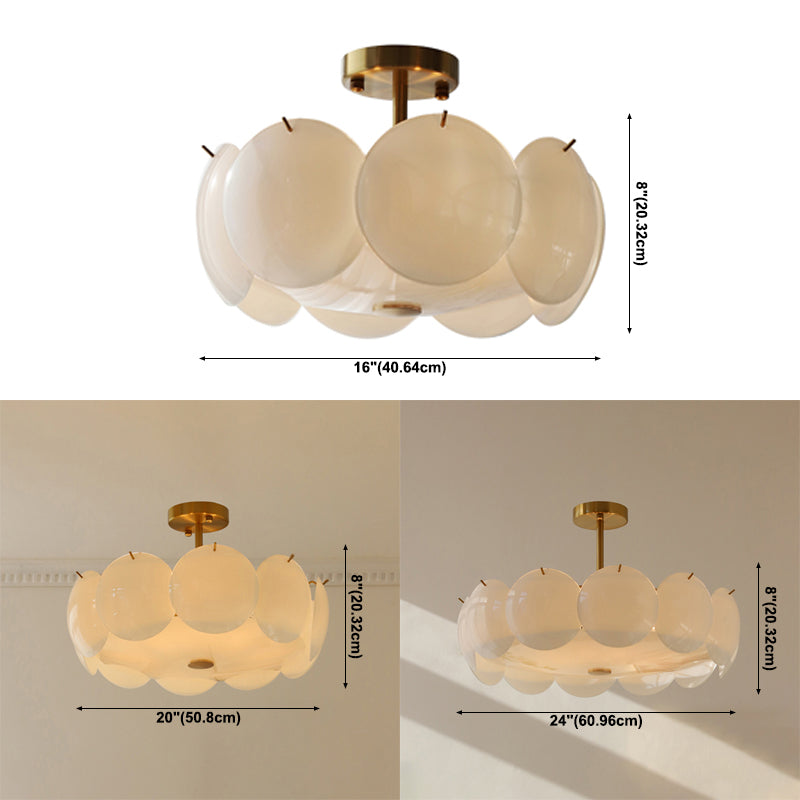Plafonnier en forme d'anneau, Style créatif moderne, montage encastré en fer pour salle à manger