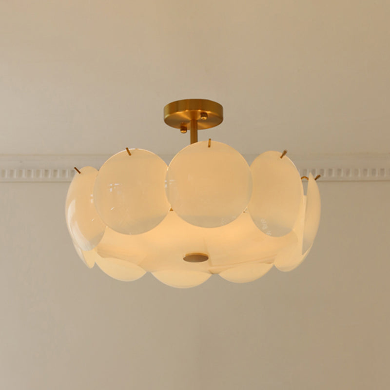 Plafonnier en forme d'anneau, Style créatif moderne, montage encastré en fer pour salle à manger