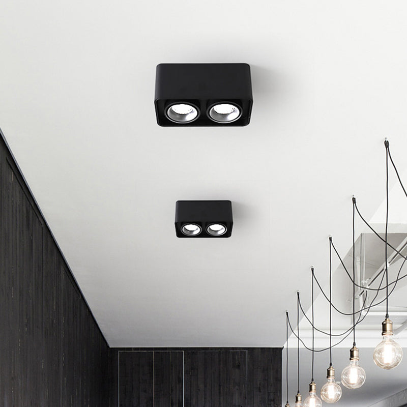 Geometry Shape LED Ceiling Lamp Modern Simple Style Aluminium Flush Mount for Aisle