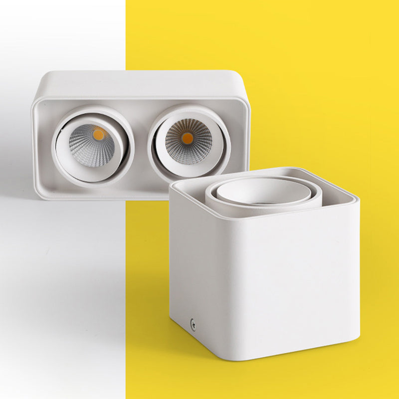 Geometry Shape LED Ceiling Lamp Modern Simple Style Aluminium Flush Mount for Aisle