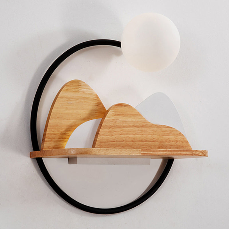 Schwarze Kugelleuchten Leuchten moderner Metall 2 Leuchten Wandmontagelampe