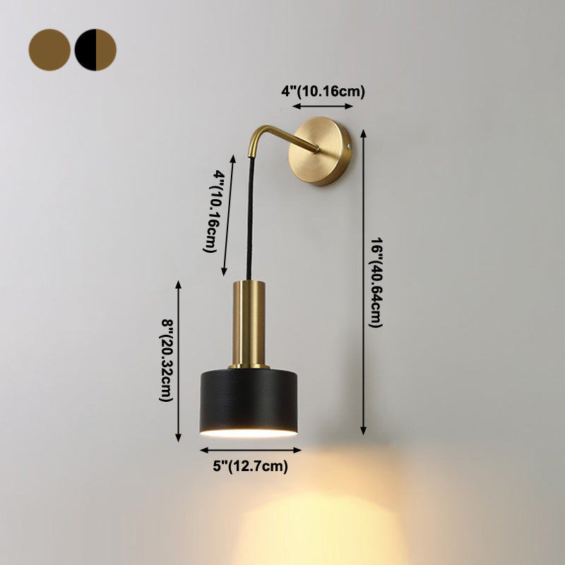 Éclairage mural de lecture en métal géométrique