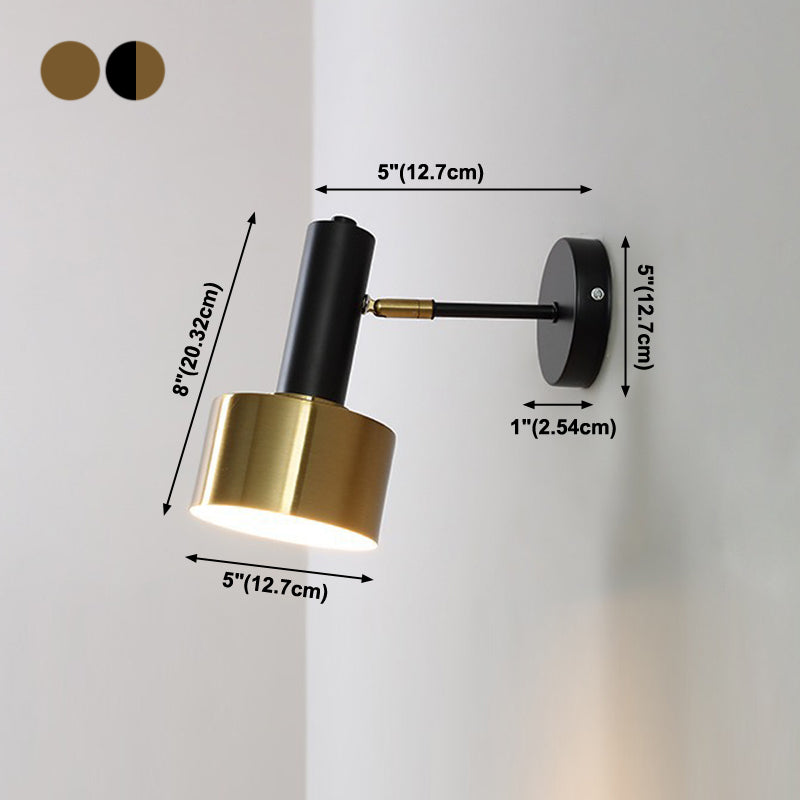 Éclairage mural de lecture en métal géométrique