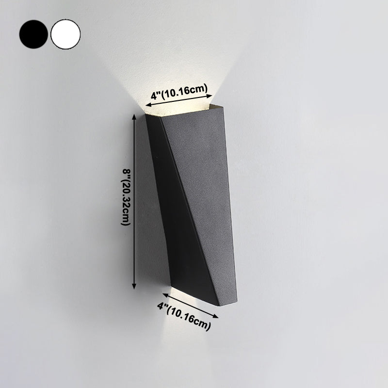 Éclairage mural en métal de forme géométrique moderne 2 lumières Éclairage mural