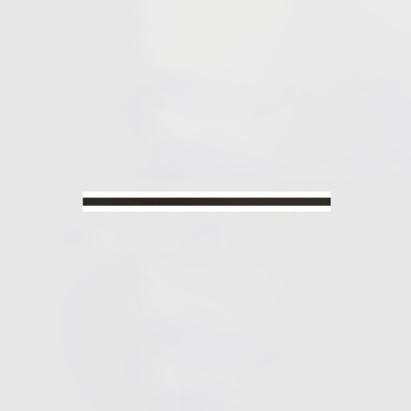 Lineare Form Metallwandbeleuchtung moderner Stil Einmals Wandhalterung in Schwarz