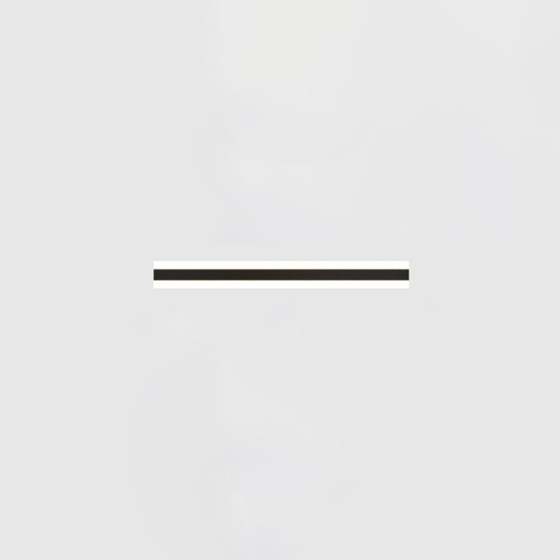 Lineare Form Metallwandbeleuchtung moderner Stil Einmals Wandhalterung in Schwarz