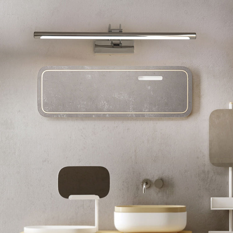 Linear Shape Metal Wall Sconce Modern Single Light Mirror Wall Mounted Lighting