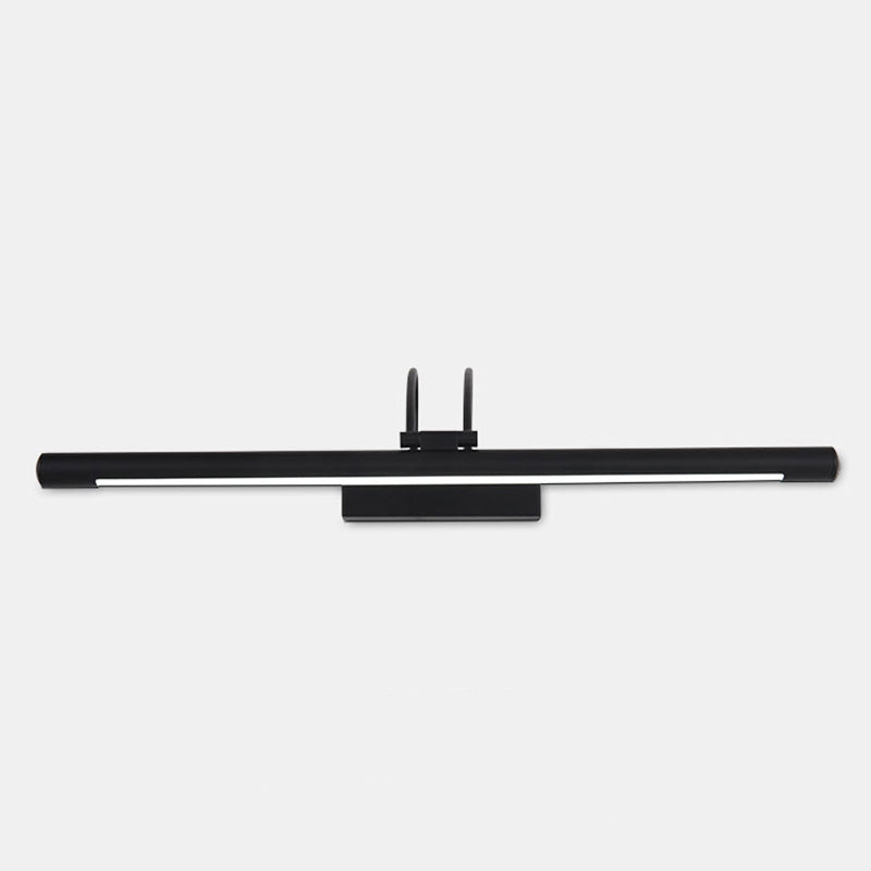 Linear Shape Metal Wall Sconce Modern Single Light Mirror Wall Mounted Lighting