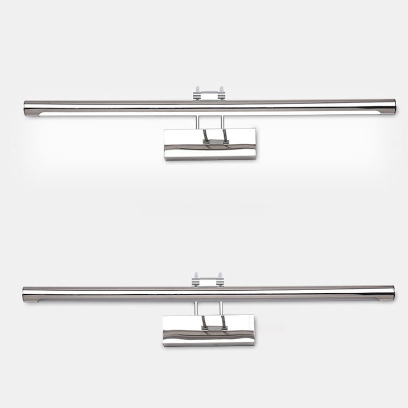 Linear Shape Metal Wall Sconce Modern Single Light Mirror Wall Mounted Lighting