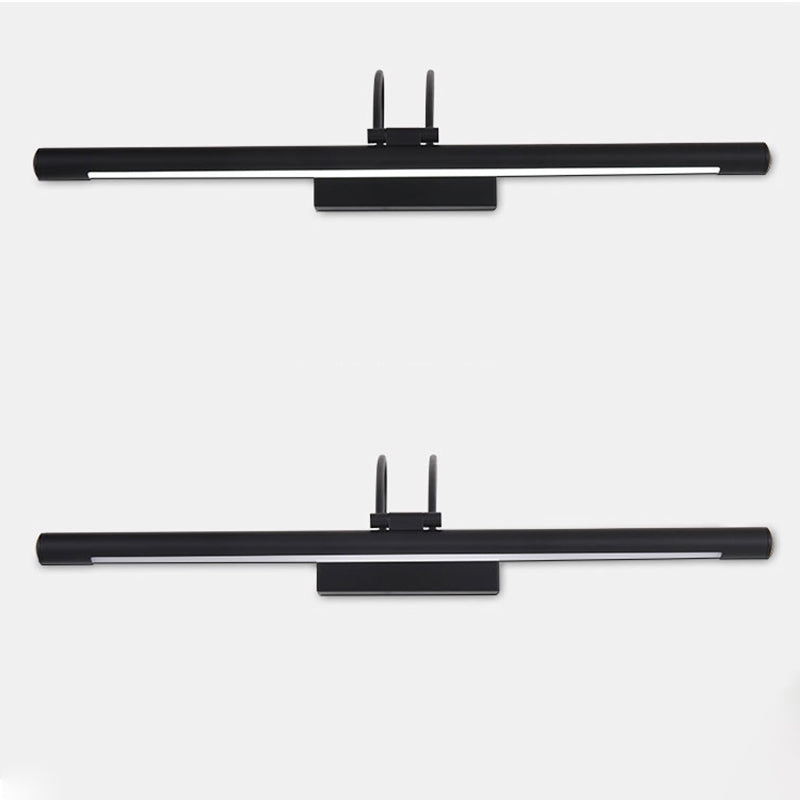 Linear Shape Metal Wall Sconce Modern Single Light Mirror Wall Mounted Lighting
