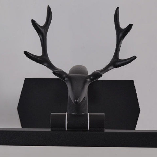 Linear Shape Metal Wall Sconce Modern Style Single Light Mirror Wall Mount Light Fixture