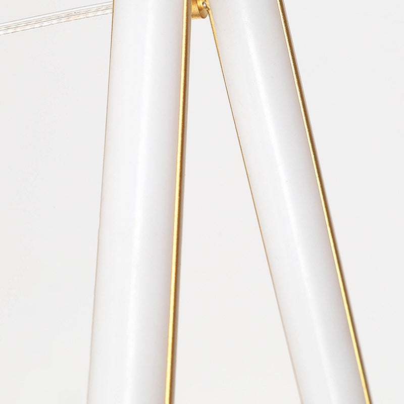 Modern Creative LED Pendant Light Lacquered Aluminium Linear Chandelier with Silicone Shade