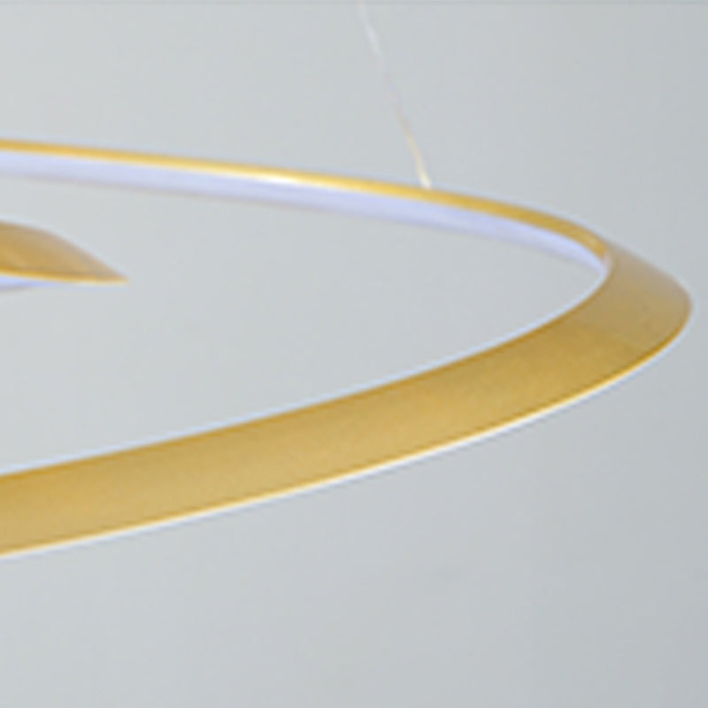 Silicone LED Pendant Light in Modern Artistic Style Aluminium Linear Chandelier for Interior Spaces