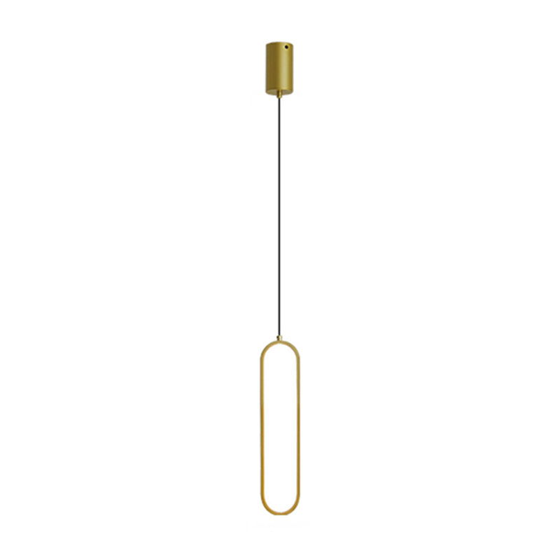 Metal Minimalist Hanging Lights Modern Style Linear suspension Mont Fixture pour salle à manger