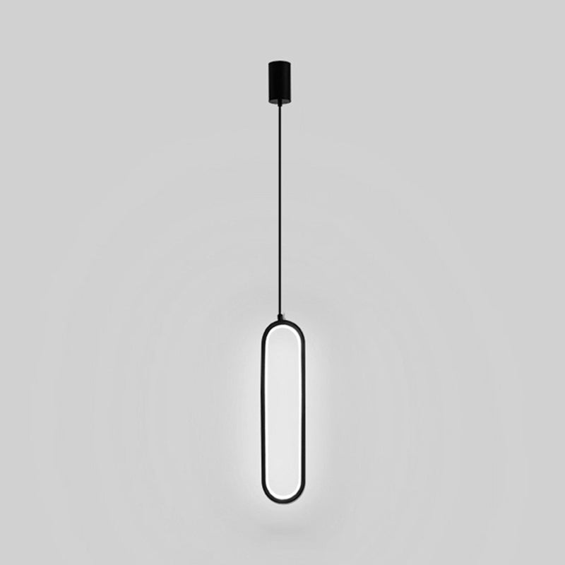 Metal Minimalist Hanging Lights Modern Style Linear suspension Mont Fixture pour salle à manger