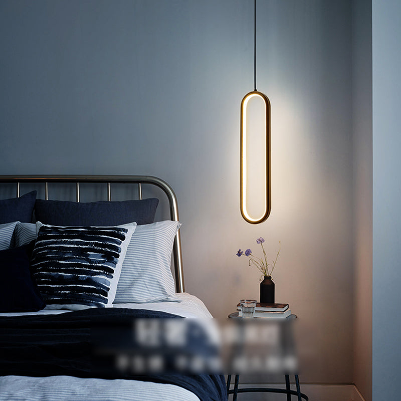 Metal Minimalist Hanging Lights Modern Style Linear suspension Mont Fixture pour salle à manger