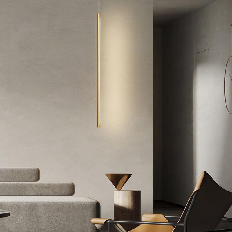 Lumières suspendues linéaires Symiss à montage suspendu en métal moderne pour chambre à coucher