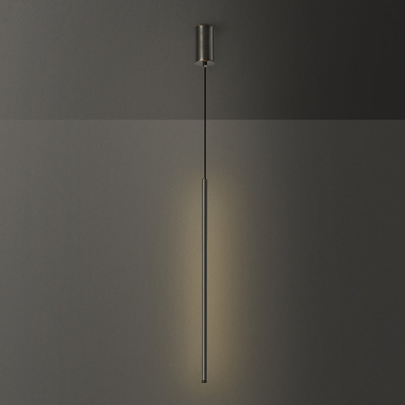 Lumières suspendues linéaires Symiss à montage suspendu en métal moderne pour chambre à coucher