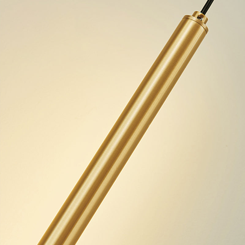 Lumières suspendues linéaires Symiss à montage suspendu en métal moderne pour chambre à coucher