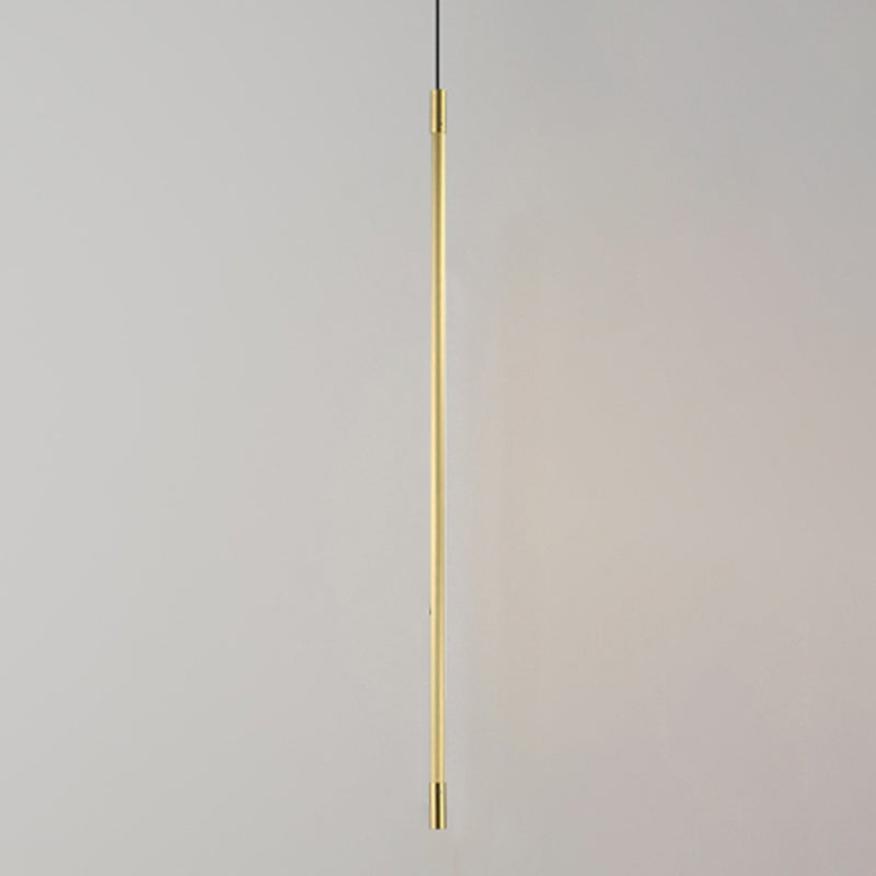 Metal Linear Hanging Lights Modern Style 1-Light Hanging Mount Fixture pour salle à manger