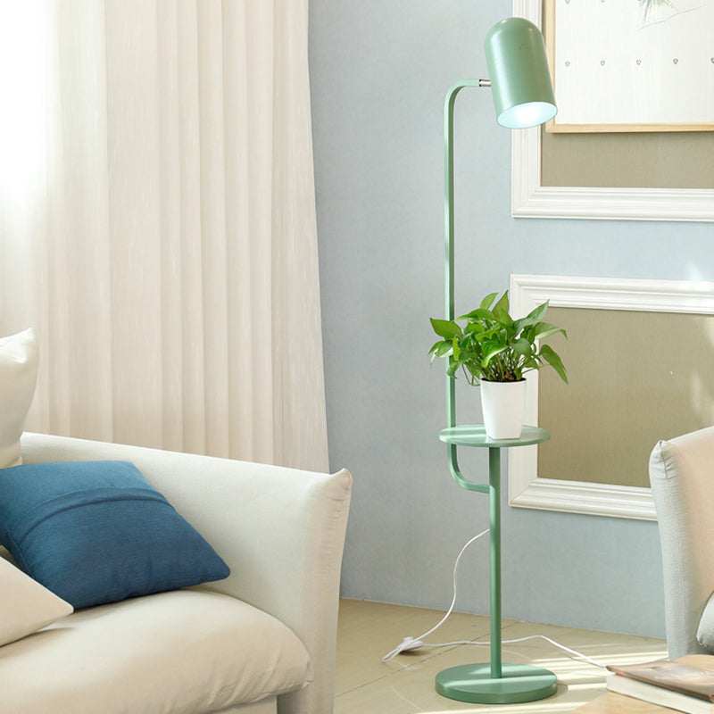 Metal Bell Floor Lamps Modern Style 1 Light Standard Lamps for Living Room