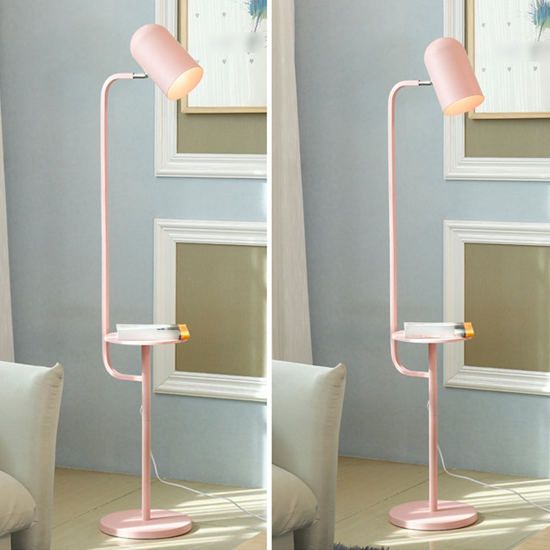Metal Bell Floor Lamps Modern Style 1 Light Standard Lamps for Living Room
