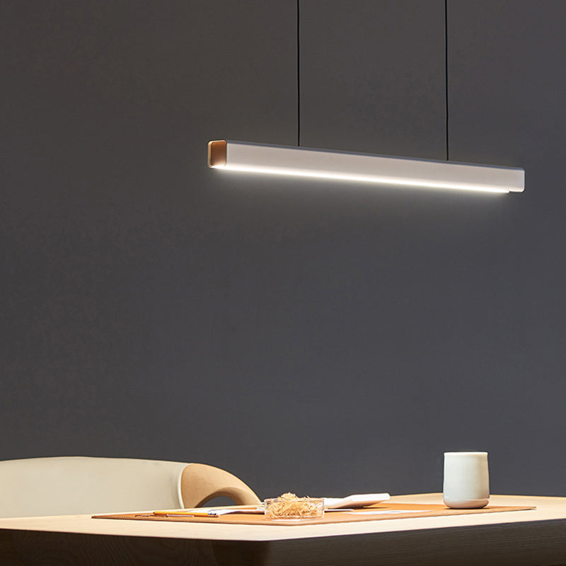 Nordic Modern Island Light LED Long Linear Pendant Lamp for Dining Room