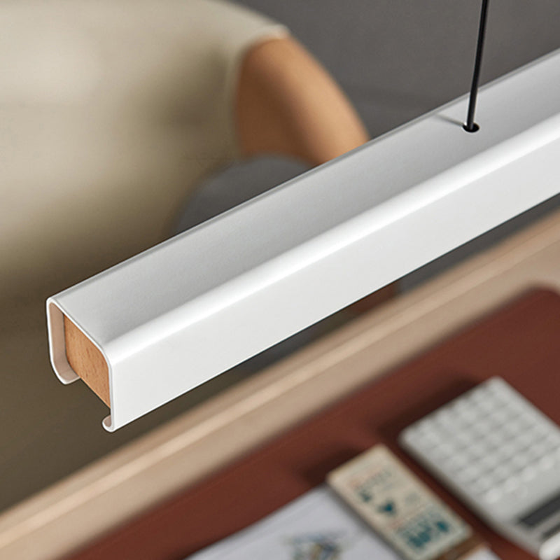 Nordic Modern Island Light LED Long Linear Pendant Lamp for Dining Room